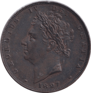 1827 FARTHING ( EF ) - Farthing - Cambridgeshire Coins