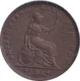 1827 FARTHING ( EF ) - Farthing - Cambridgeshire Coins