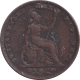 1827 FARTHING ( FINE ) - Farthing - Cambridgeshire Coins