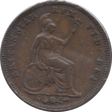 1827 ONE THIRD FARTHING ( EF ) One Third Farthing Cambridgeshire Coins ...