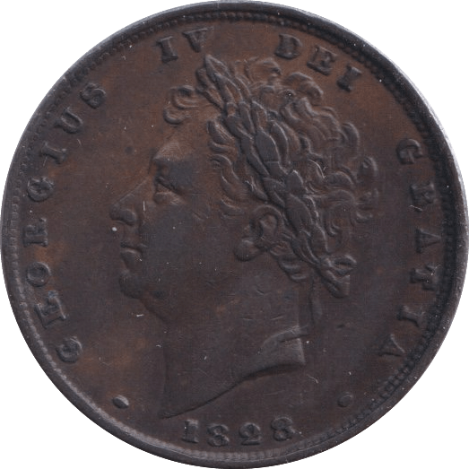 1828 FARTHING ( EF ) - Farthing - Cambridgeshire Coins