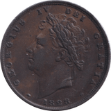 1828 FARTHING ( EF ) - Farthing - Cambridgeshire Coins