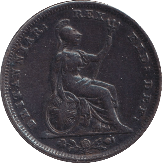 1828 FARTHING ( EF ) - Farthing - Cambridgeshire Coins