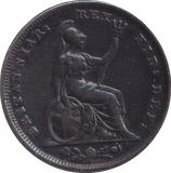 1828 FARTHING ( EF ) - Farthing - Cambridgeshire Coins