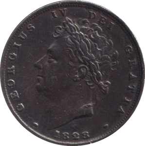 1828 FARTHING ( EF ) - Farthing - Cambridgeshire Coins