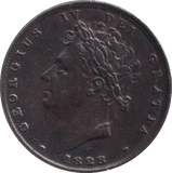 1828 FARTHING ( EF ) - Farthing - Cambridgeshire Coins