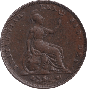 1828 FARTHING ( GVF ) - Farthing - Cambridgeshire Coins