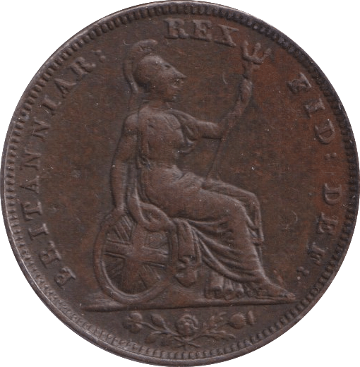 1828 FARTHING ( GVF ) - Farthing - Cambridgeshire Coins