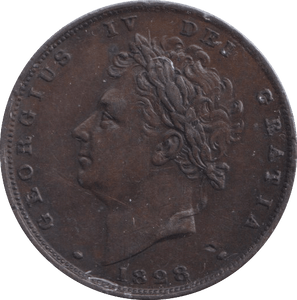 1828 FARTHING ( GVF ) - Farthing - Cambridgeshire Coins