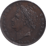 1828 FARTHING ( GVF ) - Farthing - Cambridgeshire Coins