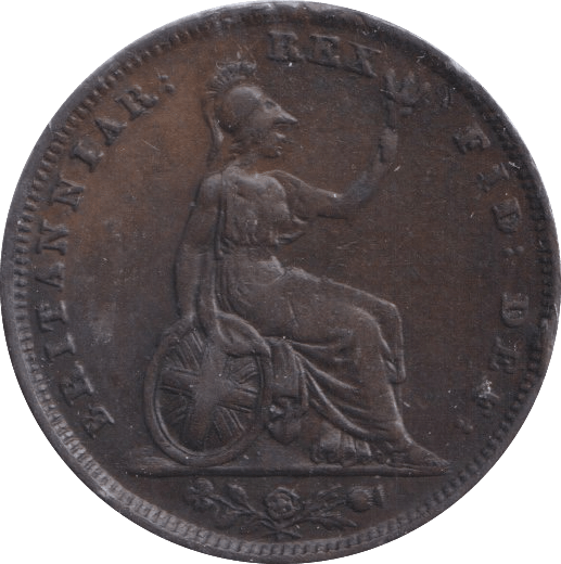 1828 FARTHING ( GVF ) - Farthing - Cambridgeshire Coins