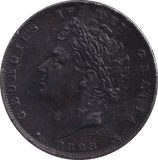 1828 FARTHING ( GVF ) - Farthing - Cambridgeshire Coins