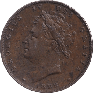 1828 FARTHING ( GVF ) - Farthing - Cambridgeshire Coins