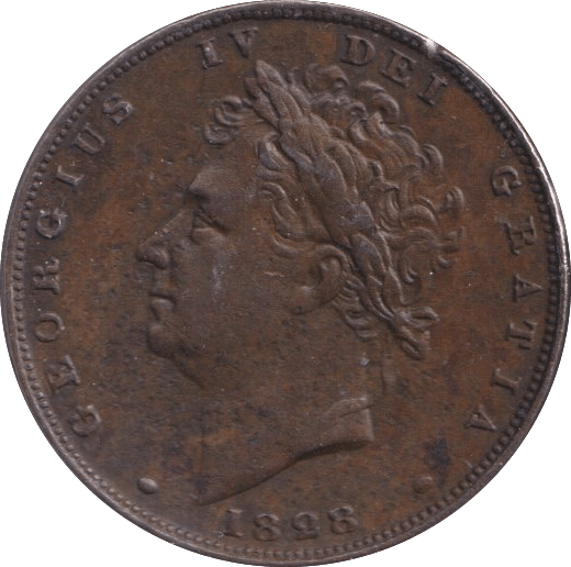 1828 FARTHING ( GVF ) - Farthing - Cambridgeshire Coins