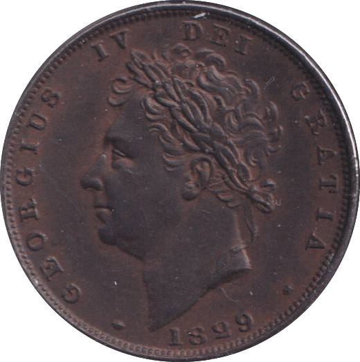 1829 FARTHING ( EF ) - Farthing - Cambridgeshire Coins