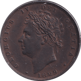 1829 FARTHING ( EF ) - Farthing - Cambridgeshire Coins