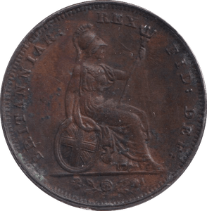 1829 FARTHING ( EF ) - Farthing - Cambridgeshire Coins