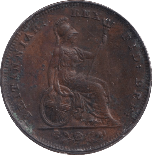 1829 FARTHING ( EF ) - Farthing - Cambridgeshire Coins