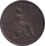 1829 FARTHING ( EF ) - Farthing - Cambridgeshire Coins