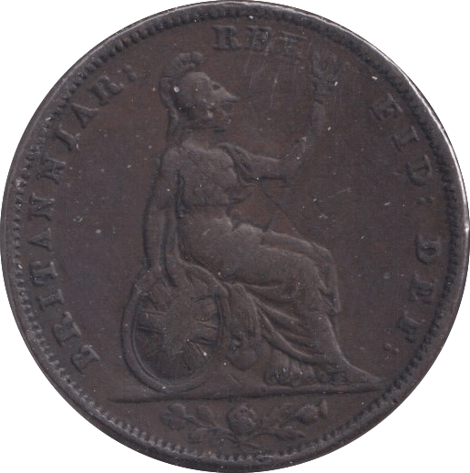 1829 FARTHING ( FINE ) - Farthing - Cambridgeshire Coins