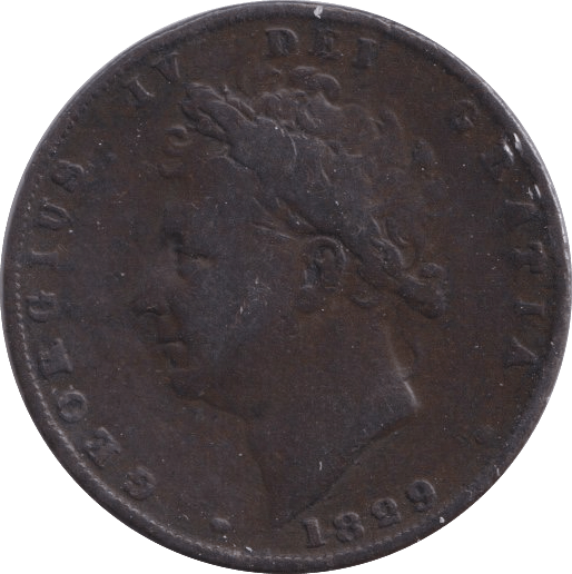 1829 FARTHING ( GF ) - Farthing - Cambridgeshire Coins