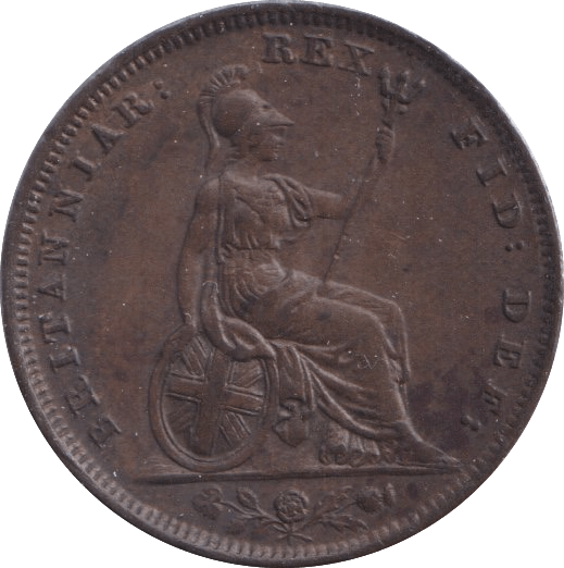 1830 FARTHING ( AUNC ) - Farthing - Cambridgeshire Coins