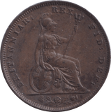 1830 FARTHING ( AUNC ) - Farthing - Cambridgeshire Coins