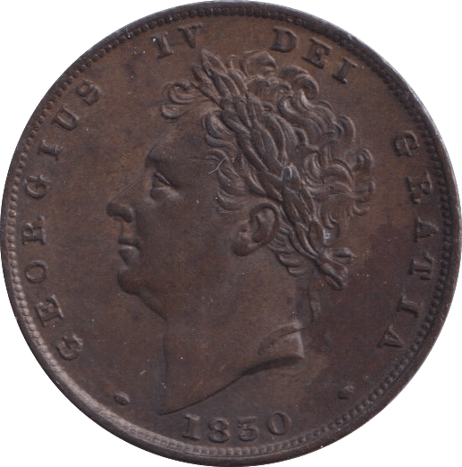 1830 FARTHING ( AUNC ) - Farthing - Cambridgeshire Coins