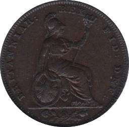 1830 FARTHING ( EF ) - Farthing - Cambridgeshire Coins