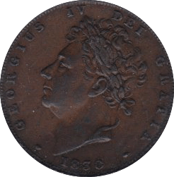 1830 FARTHING ( EF ) - Farthing - Cambridgeshire Coins