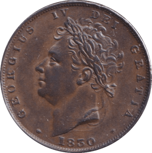 1830 FARTHING ( UNC ) - Farthing - Cambridgeshire Coins