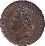 1830 FARTHING ( UNC ) - Farthing - Cambridgeshire Coins