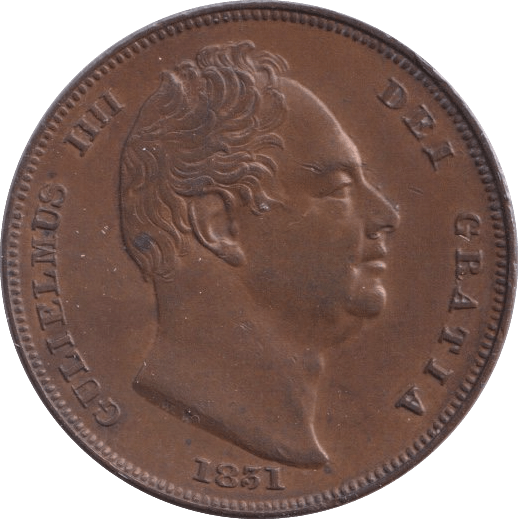 1831 FARTHING ( AUNC ) - Farthing - Cambridgeshire Coins