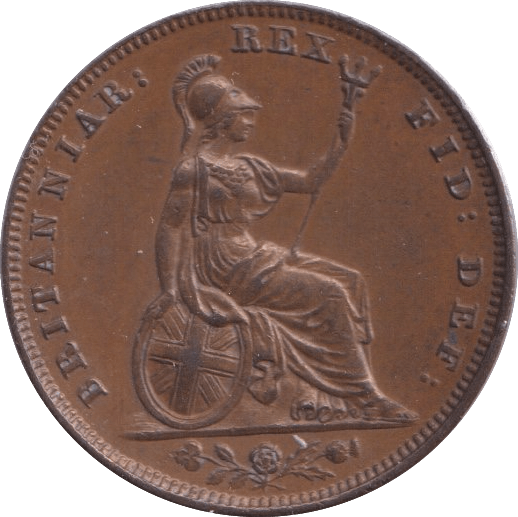 1831 FARTHING ( AUNC ) - Farthing - Cambridgeshire Coins