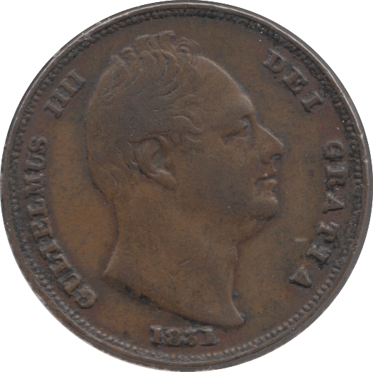 1831 FARTHING ( GF ) 1 - Farthing - Cambridgeshire Coins