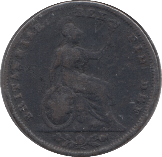 1834 FARTHING ( FINE ) - Farthing - Cambridgeshire Coins