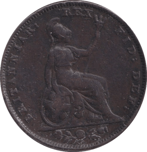 1834 FARTHING ( FINE ) - Farthing - Cambridgeshire Coins