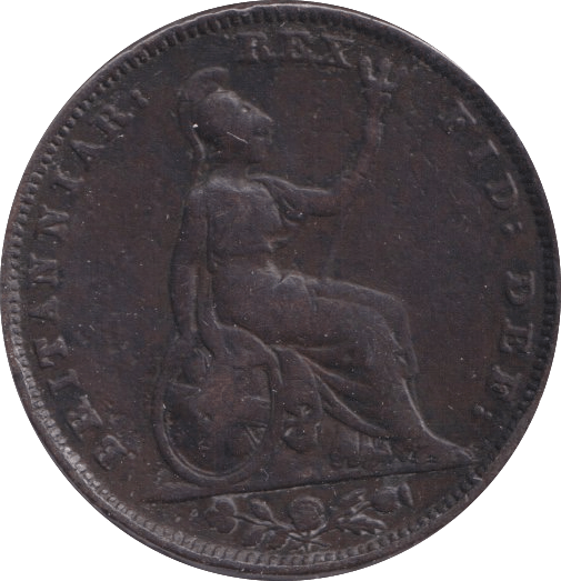 1834 FARTHING ( FINE ) - Farthing - Cambridgeshire Coins