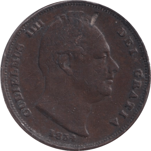 1834 FARTHING ( GF ) 2 - Farthing - Cambridgeshire Coins