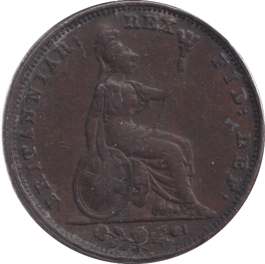 1834 FARTHING ( GF ) 2 - Farthing - Cambridgeshire Coins