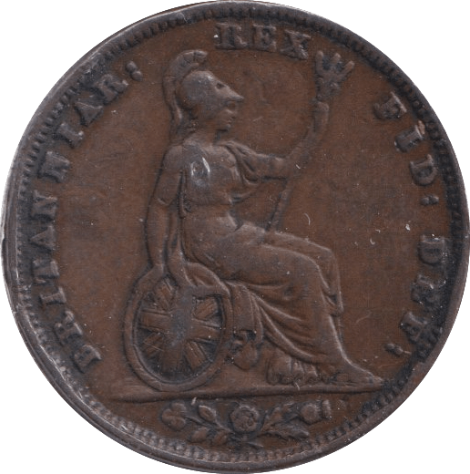 1834 FARTHING ( GF ) 3 - Farthing - Cambridgeshire Coins