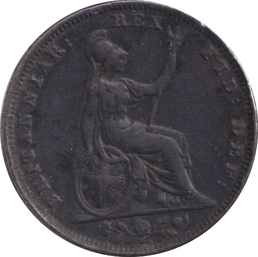 1834 FARTHING ( GF ) 4 - Farthing - Cambridgeshire Coins