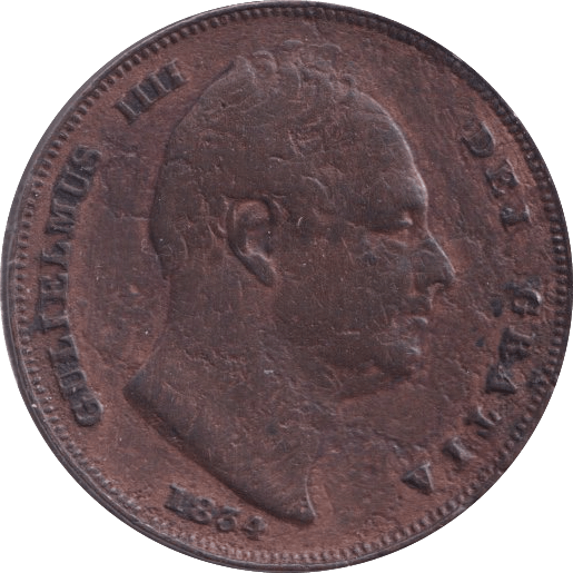 1834 FARTHING ( GF ) - Farthing - Cambridgeshire Coins