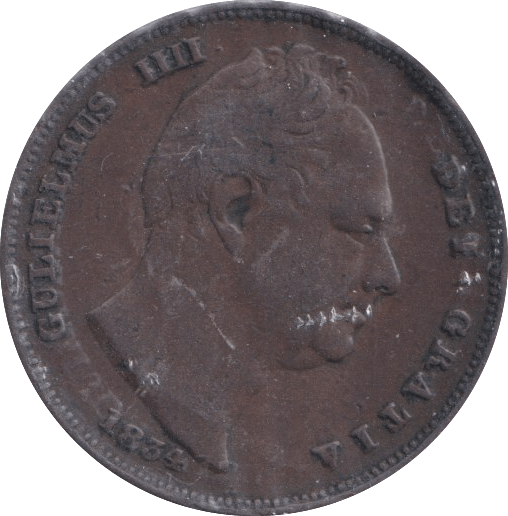 1834 FARTHING ( VF ) - Farthing - Cambridgeshire Coins