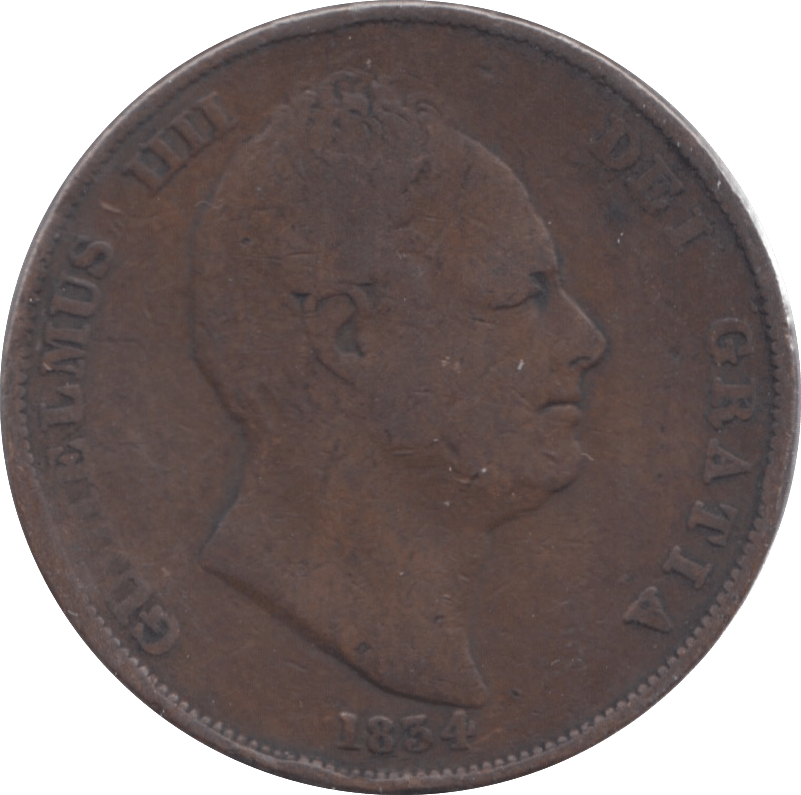 1834 PENNY ( NF ) 1 - Penny - Cambridgeshire Coins