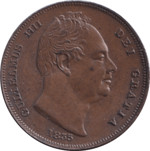 1835 FARTHING ( AUNC ) - Farthing - Cambridgeshire Coins