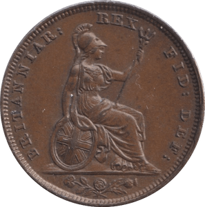 1835 FARTHING ( AUNC ) - Farthing - Cambridgeshire Coins