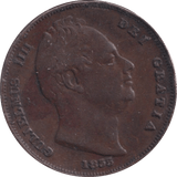 1835 FARTHING ( GF ) 3 - Farthing - Cambridgeshire Coins