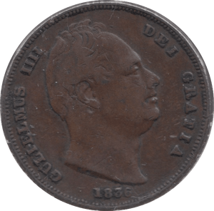 1836 FARTHING ( VF ) 1 - Farthing - Cambridgeshire Coins