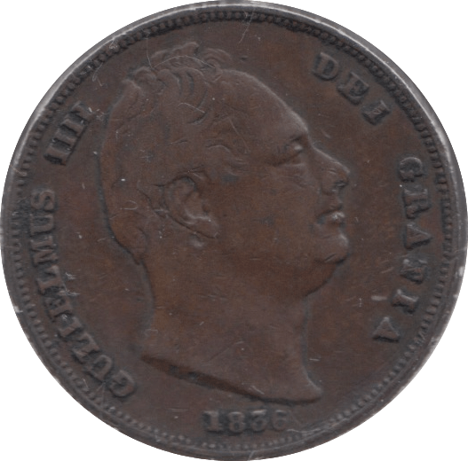 1836 FARTHING ( VF ) 1 - Farthing - Cambridgeshire Coins